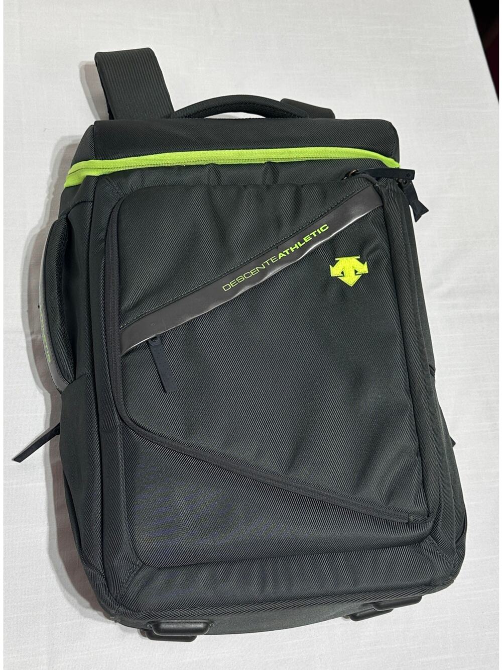 Descente Athletic Square Travel Backpack Daypack for tech gear and more